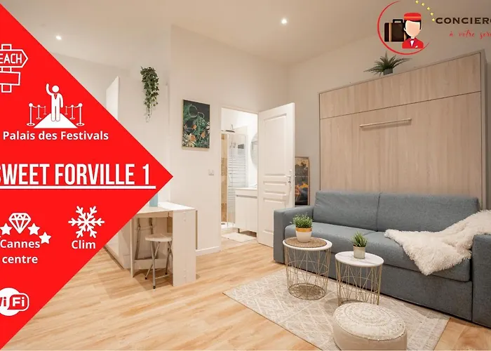 Le Sweet Forville 1 - Palais Des Festivals - Marche Provencal - Plage - Au Calme - Clim